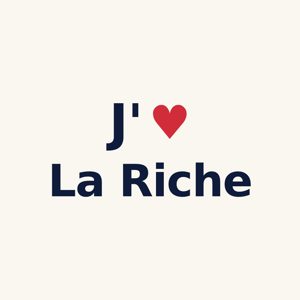 Tasse personnalisée La Riche — design J'aime La Riche