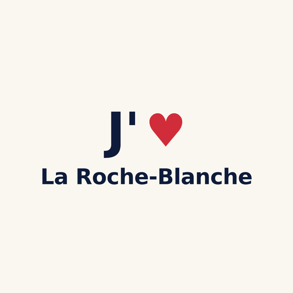 Tasse personnalisée La Roche-Blanche — design J'aime La Roche-Blanche