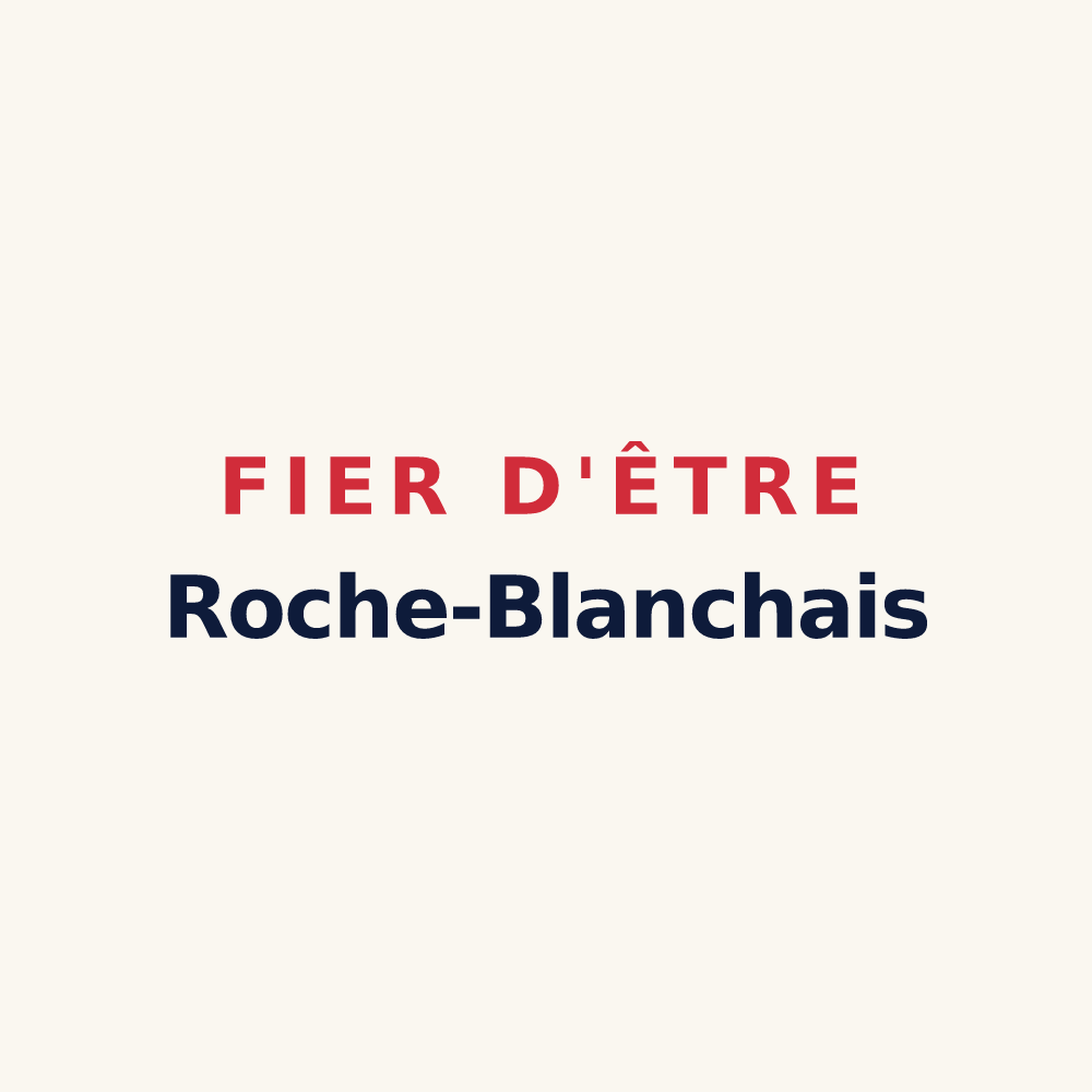 Tasse « Fier d'être Roche-Blanchais » — design pour La Roche-Blanche