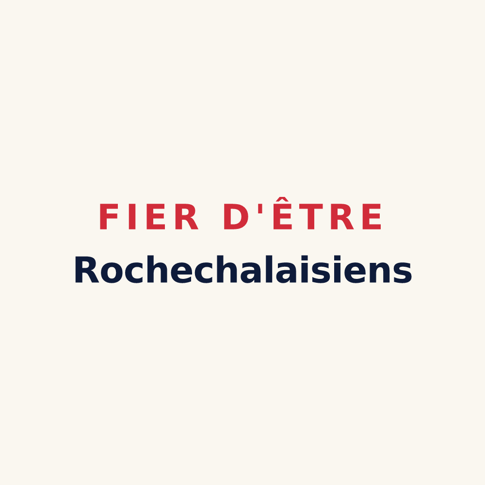 Tasse « Fier d'être Rochechalaisiens » — design pour La Roche-Chalais