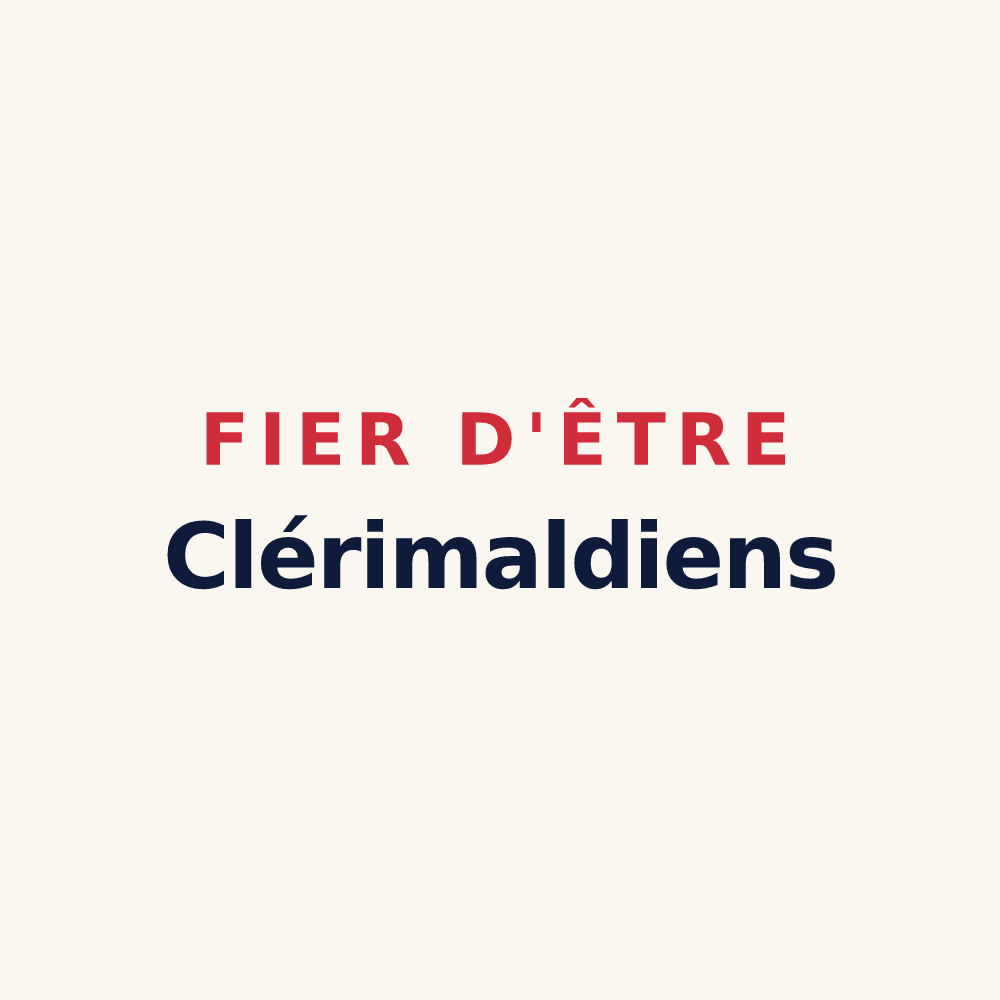 Tasse « Fier d'être Clérimaldiens » — design pour La Roche-Clermault