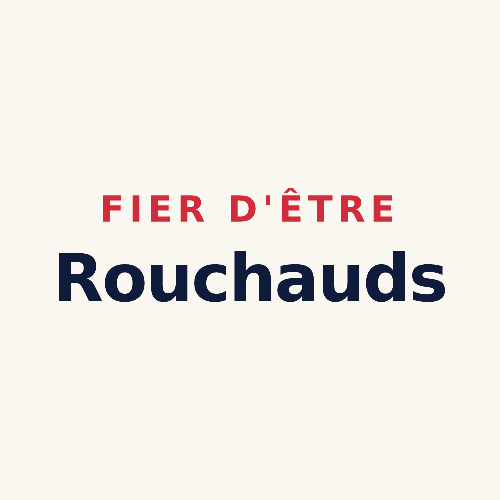 Tasse « Fier d'être Rouchauds » — design pour La Roche-l'Abeille