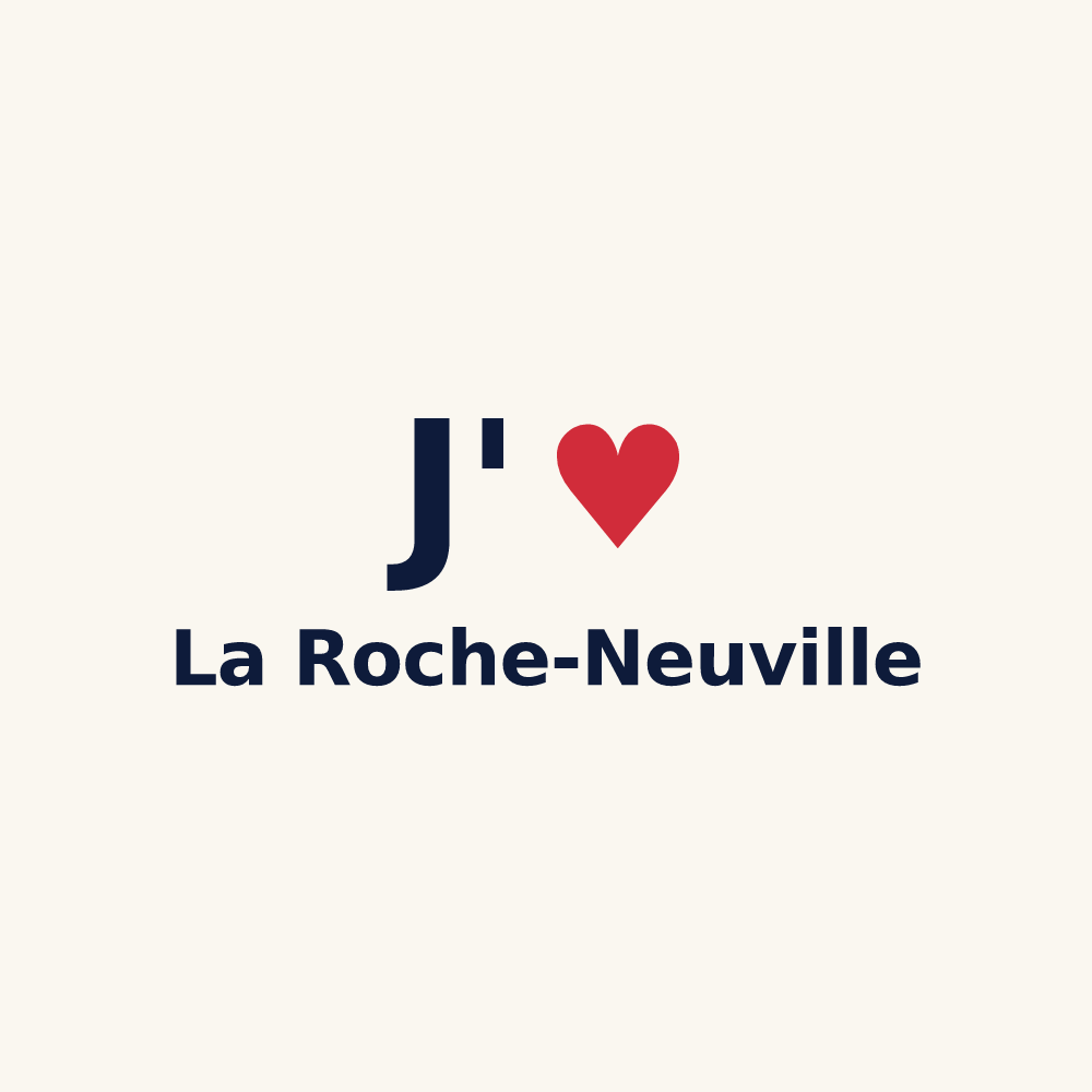 Tasse personnalisée La Roche-Neuville — design J'aime La Roche-Neuville