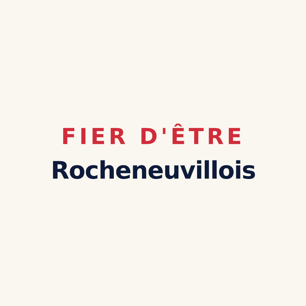 Tasse « Fier d'être Rocheneuvillois » — design pour La Roche-Neuville
