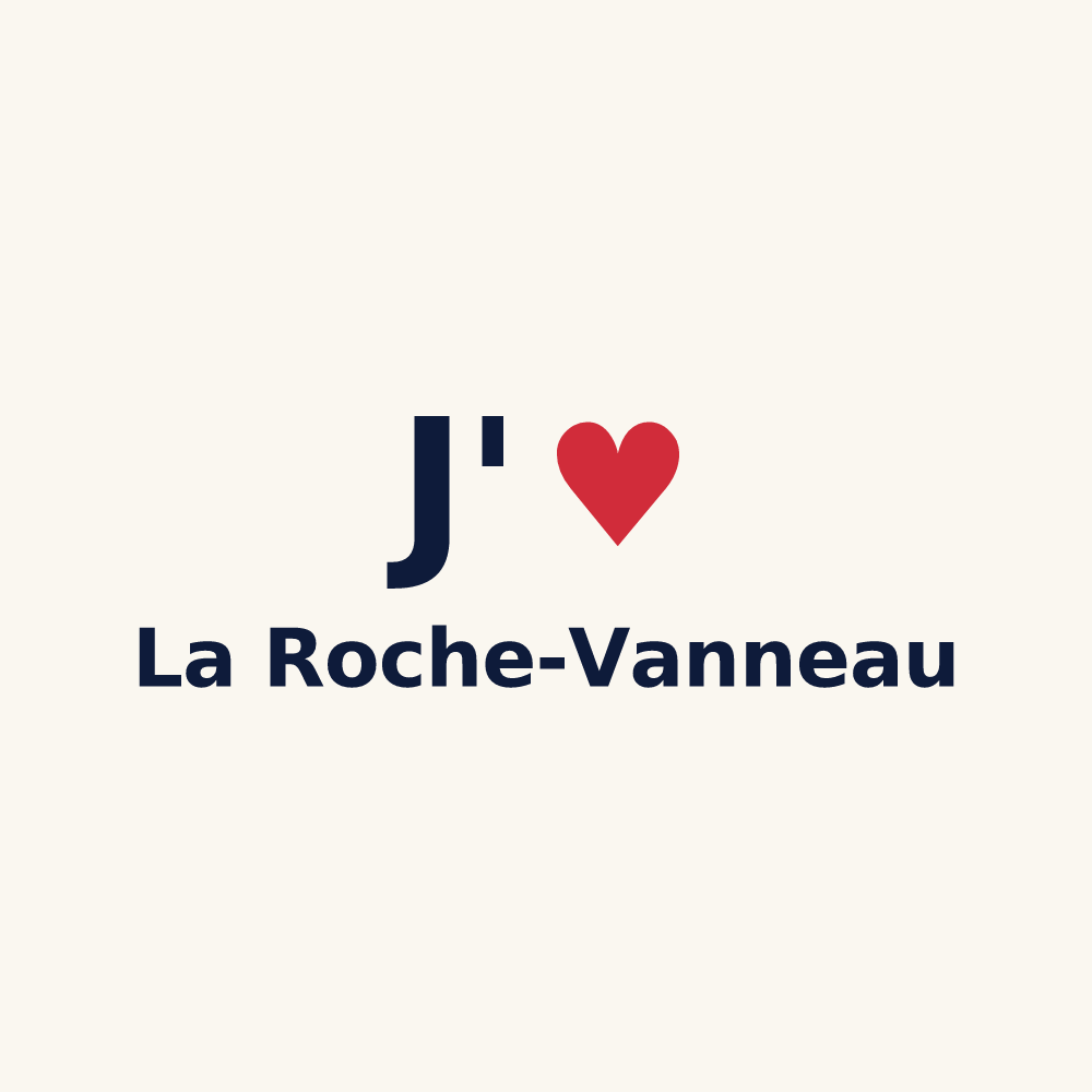 Tasse personnalisée La Roche-Vanneau — design J'aime La Roche-Vanneau