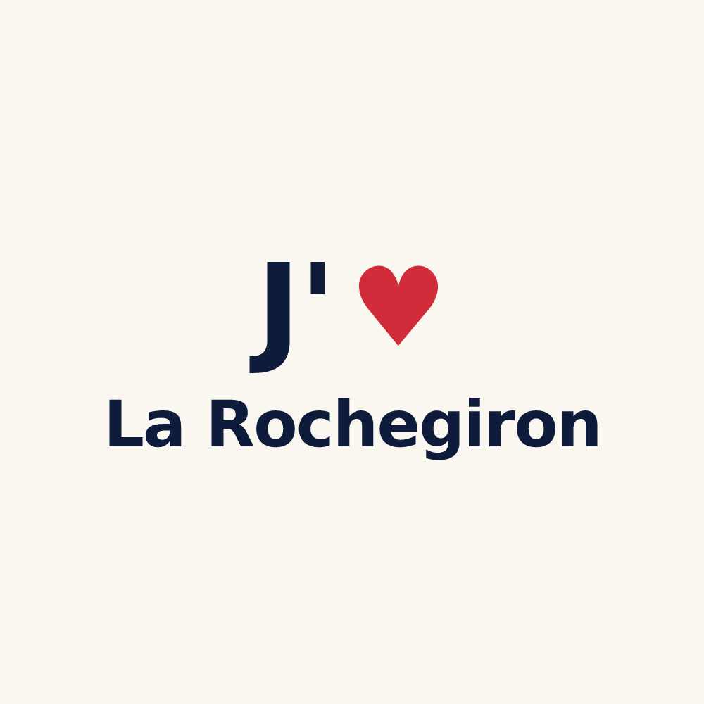 Tasse personnalisée La Rochegiron — design J'aime La Rochegiron