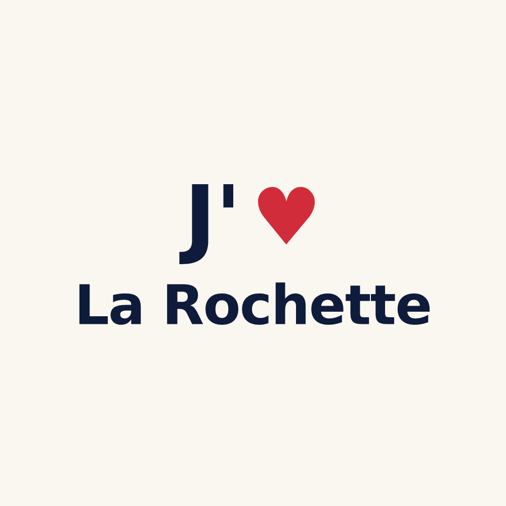 Tasse personnalisée La Rochette — design J'aime La Rochette
