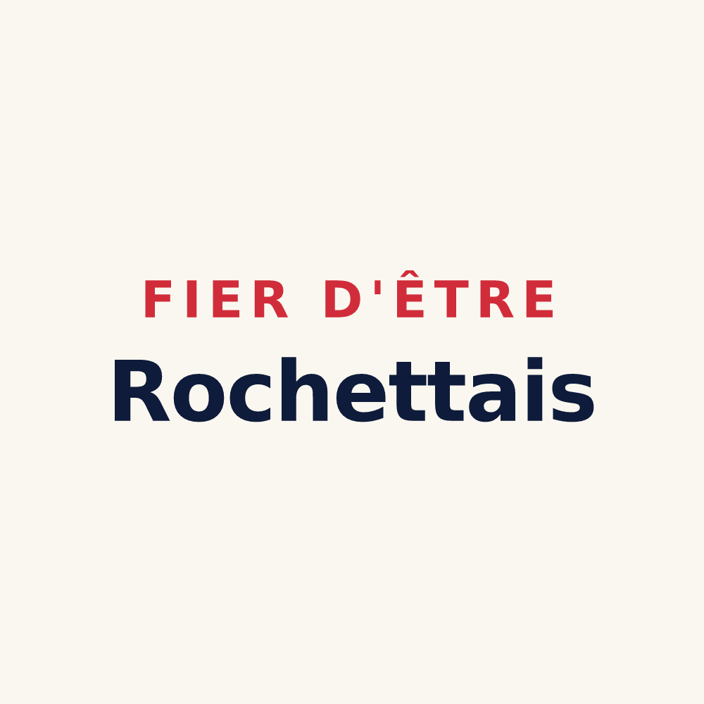 Tasse « Fier d'être Rochettais » — design pour La Rochette-du-Buis