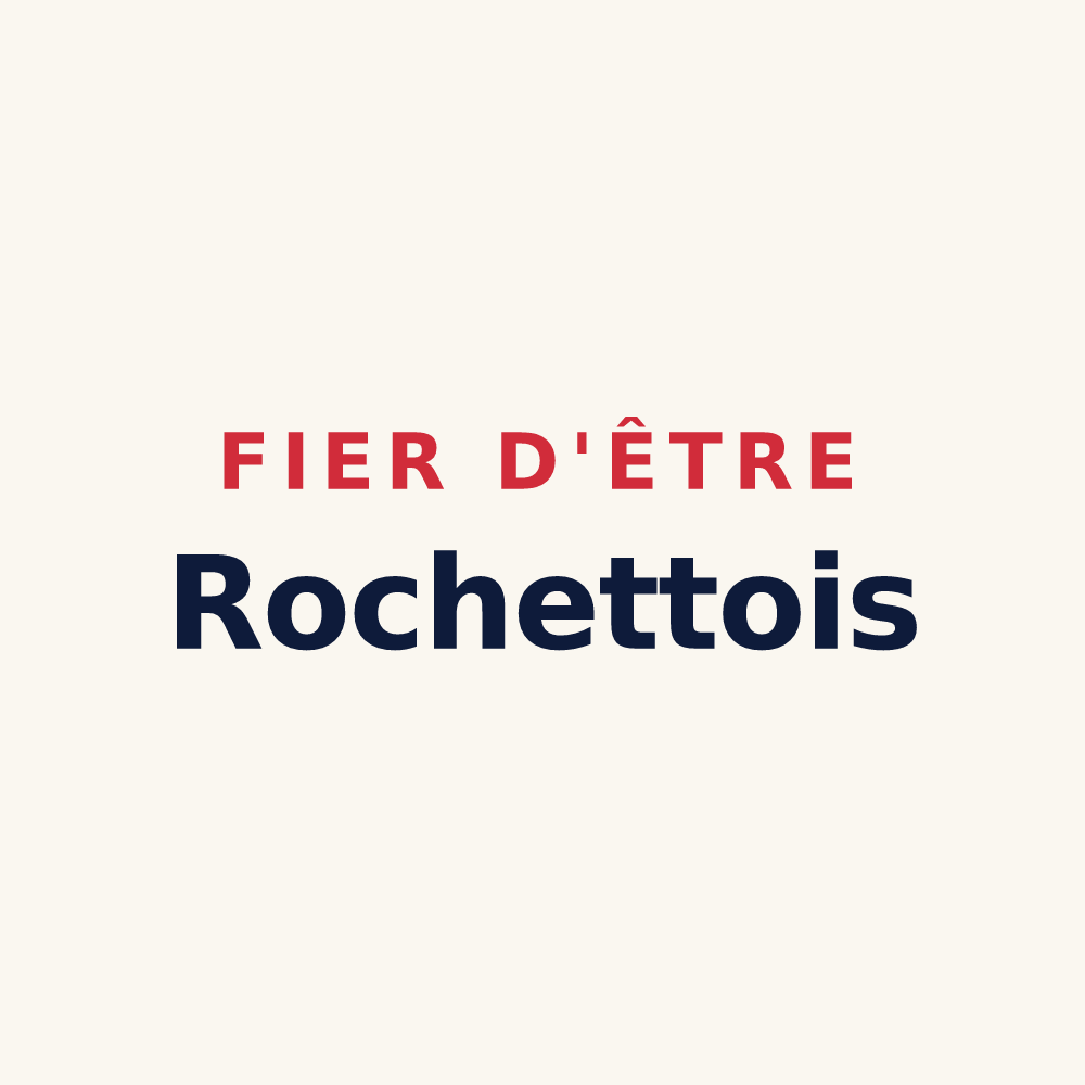 Tasse « Fier d'être Rochettois » — design pour La Rochette