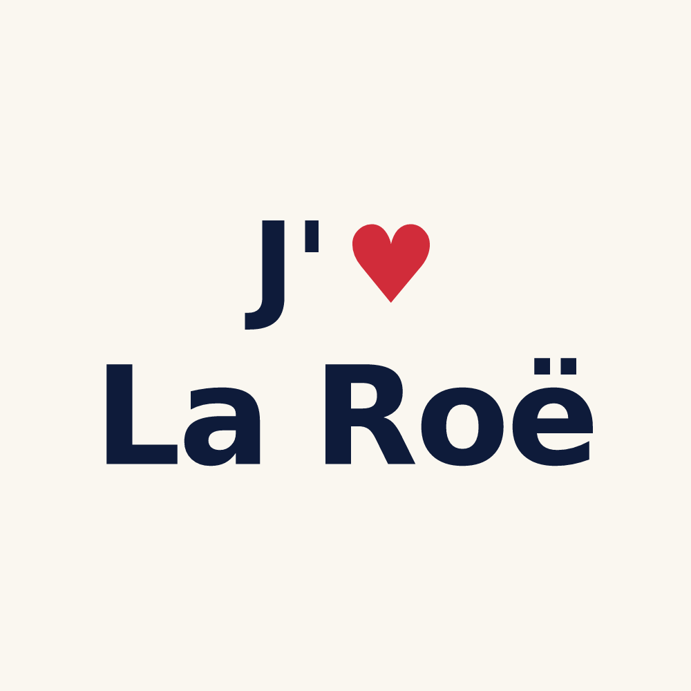 Tasse personnalisée La Roë — design J'aime La Roë
