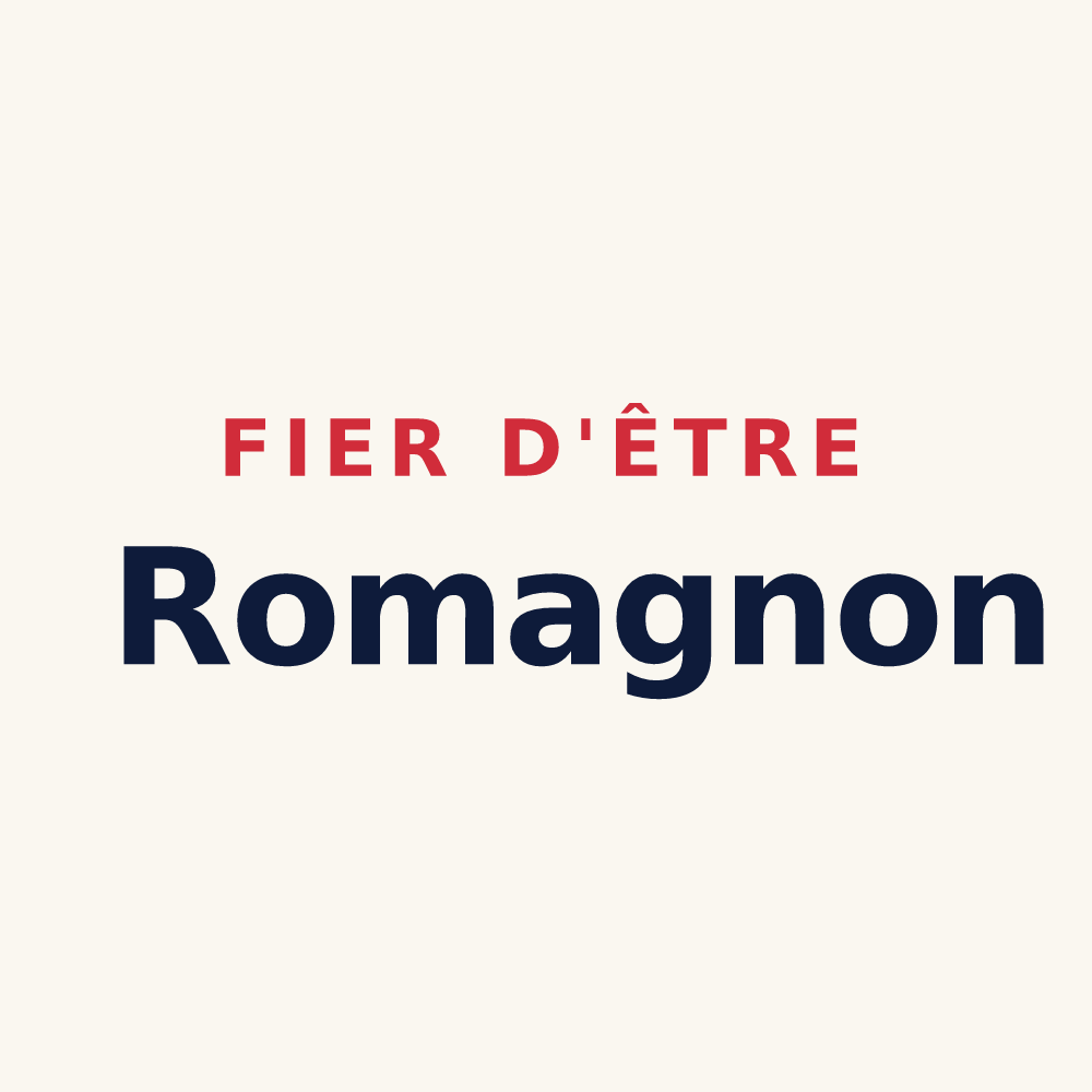 Tasse « Fier d'être Romagnon » — design pour La Romagne