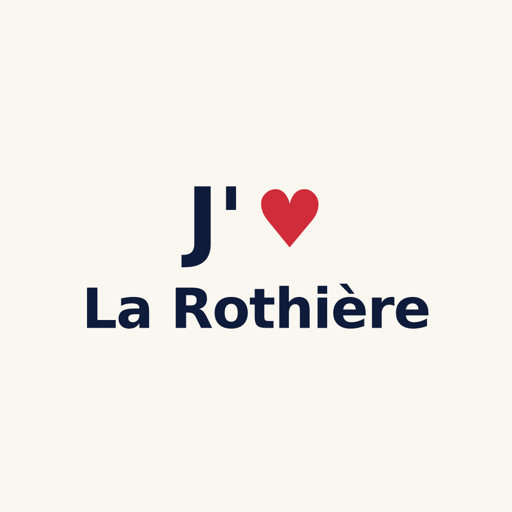 Tasse personnalisée La Rothière — design J'aime La Rothière