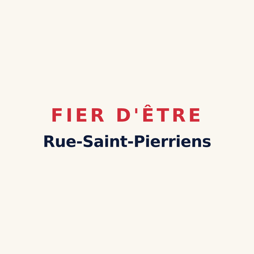 Tasse « Fier d'être Rue-Saint-Pierriens » — design pour La Rue-Saint-Pierre