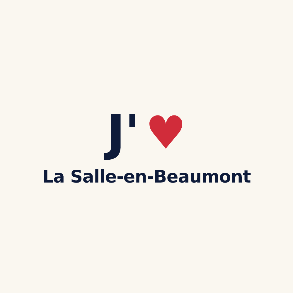 Tasse personnalisée La Salle-en-Beaumont — design J'aime La Salle-en-Beaumont