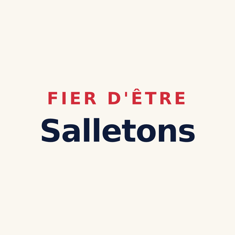 Tasse « Fier d'être Salletons » — design pour La Salle-en-Beaumont