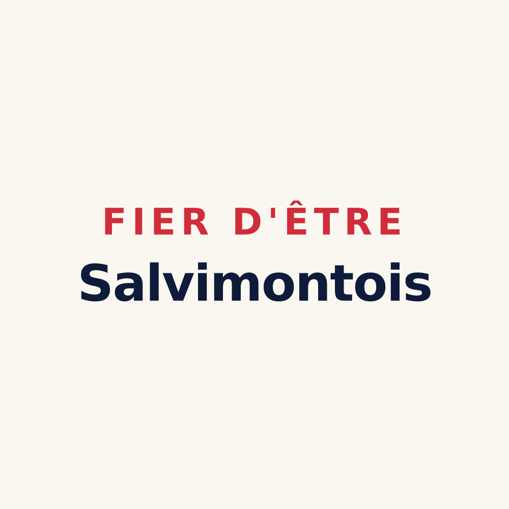 Tasse « Fier d'être Salvimontois » — design pour La Salvetat-Belmontet