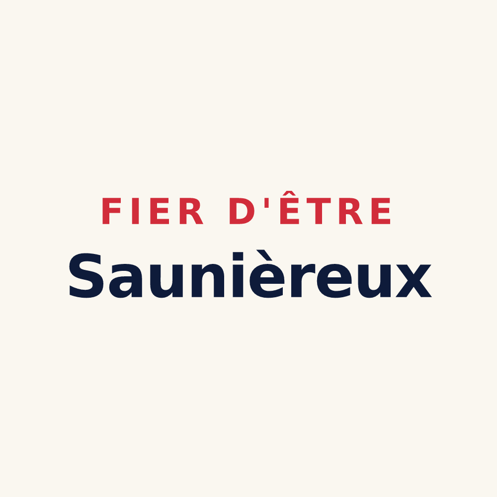 Tasse « Fier d'être Saunièreux » — design pour La Saunière