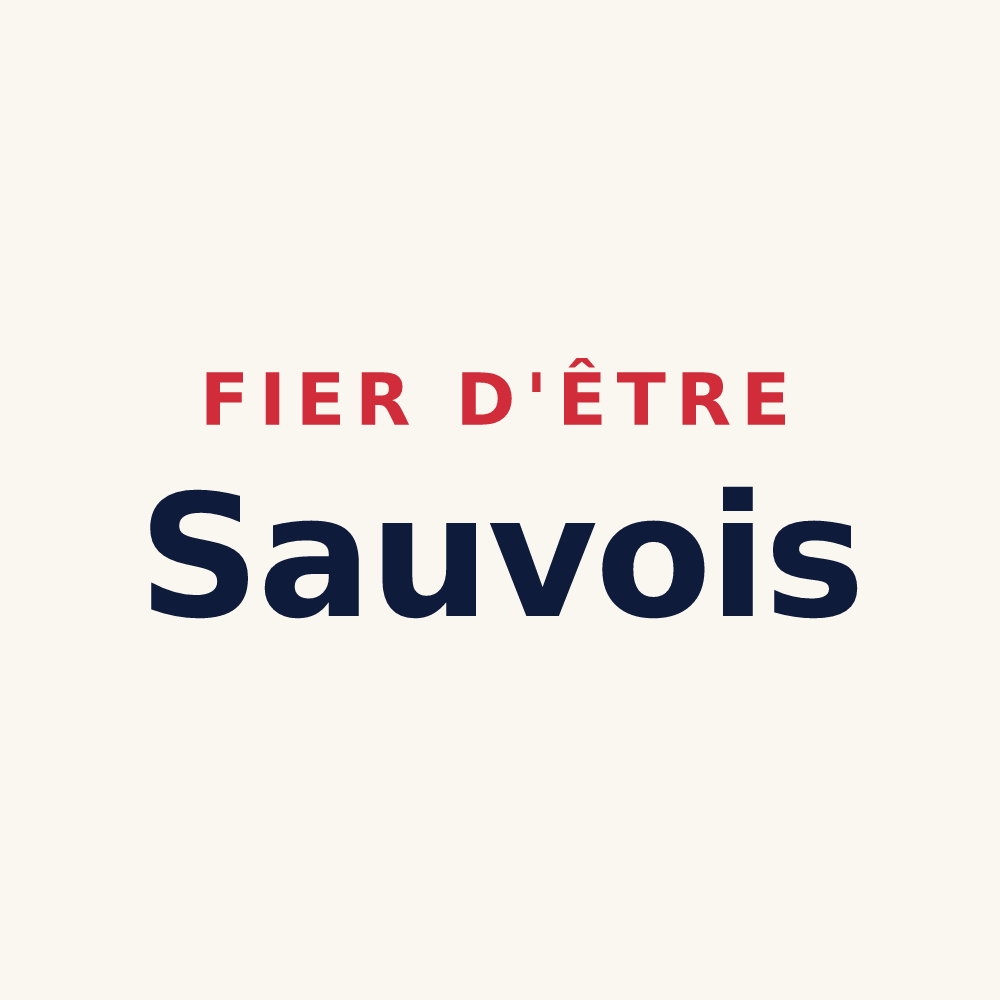 Tasse « Fier d'être Sauvois » — design pour La Sauve