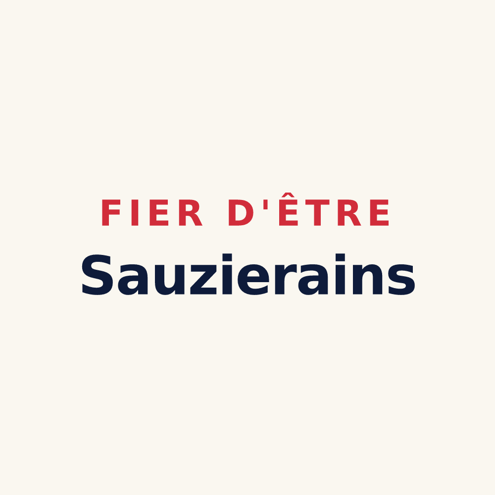 Tasse « Fier d'être Sauzierains » — design pour La Sauzière-Saint-Jean
