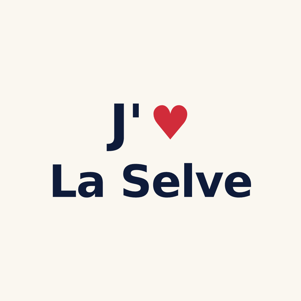 Tasse personnalisée La Selve — design « J'aime La Selve » imprimé sur la tasse