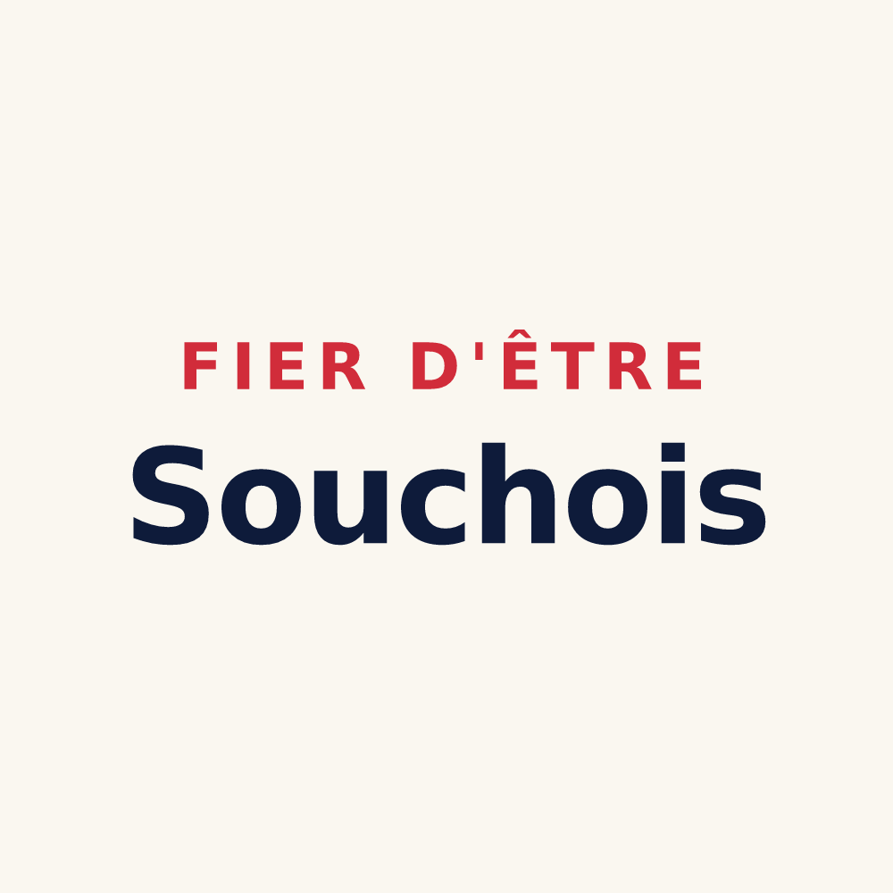 Tasse « Fier d'être Souchois » — design pour La Souche