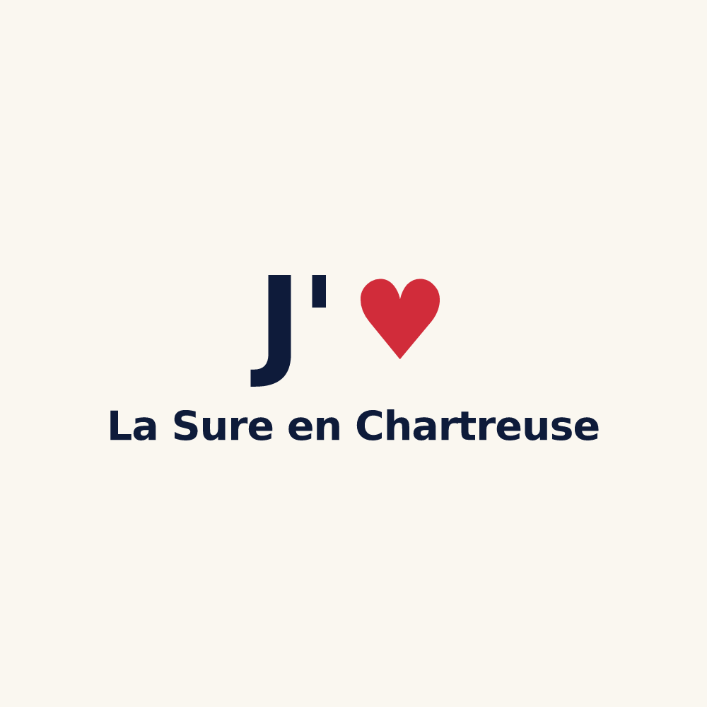 Tasse personnalisée La Sure en Chartreuse — design J'aime La Sure en Chartreuse