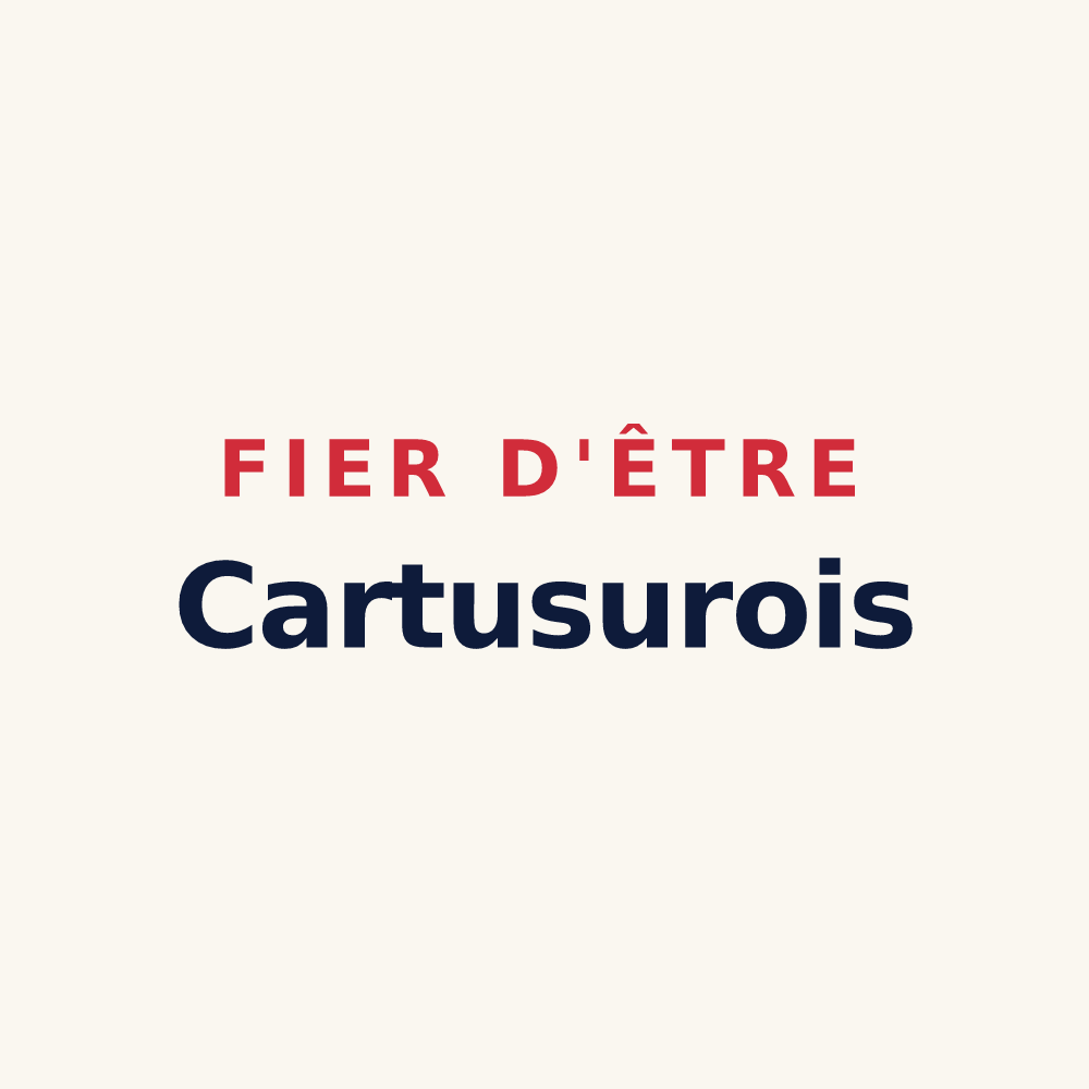 Tasse « Fier d'être Cartusurois » — design pour La Sure en Chartreuse