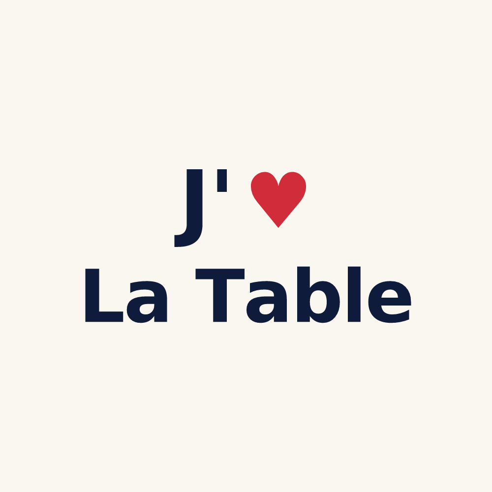 Tasse personnalisée La Table — design J'aime La Table