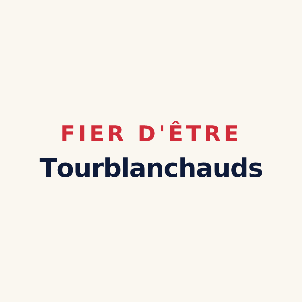 Tasse « Fier d'être Tourblanchauds » — design pour La Tour-Blanche-Cercles