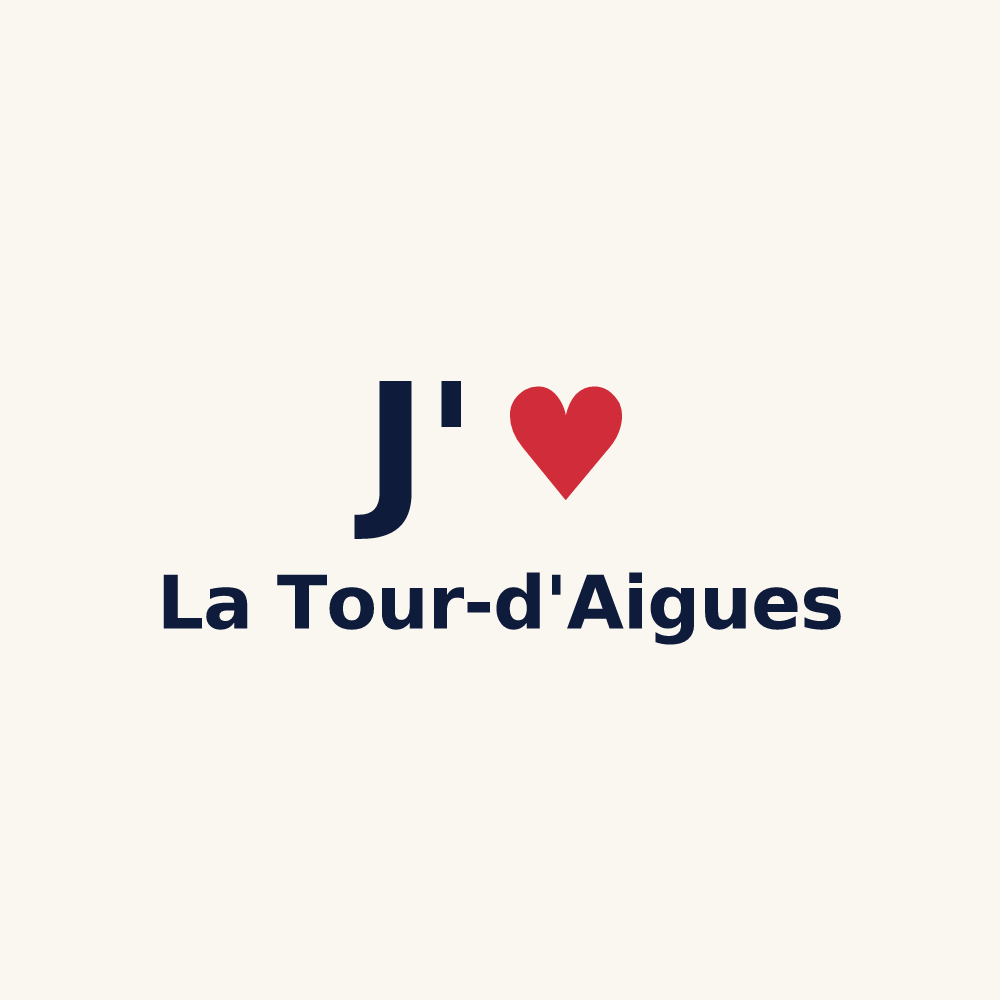 Tasse personnalisée La Tour-d'Aigues — design J'aime La Tour-d'Aigues