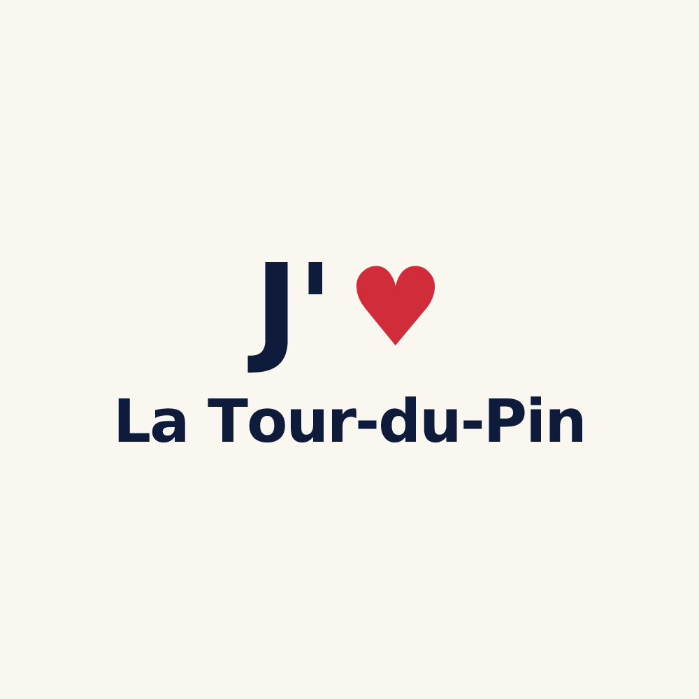 Tasse personnalisée La Tour-du-Pin — design J'aime La Tour-du-Pin