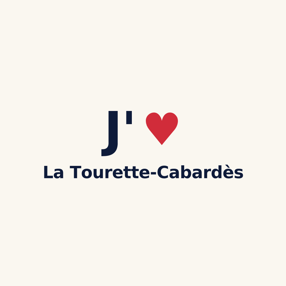 Tasse personnalisée La Tourette-Cabardès — design J'aime La Tourette-Cabardès