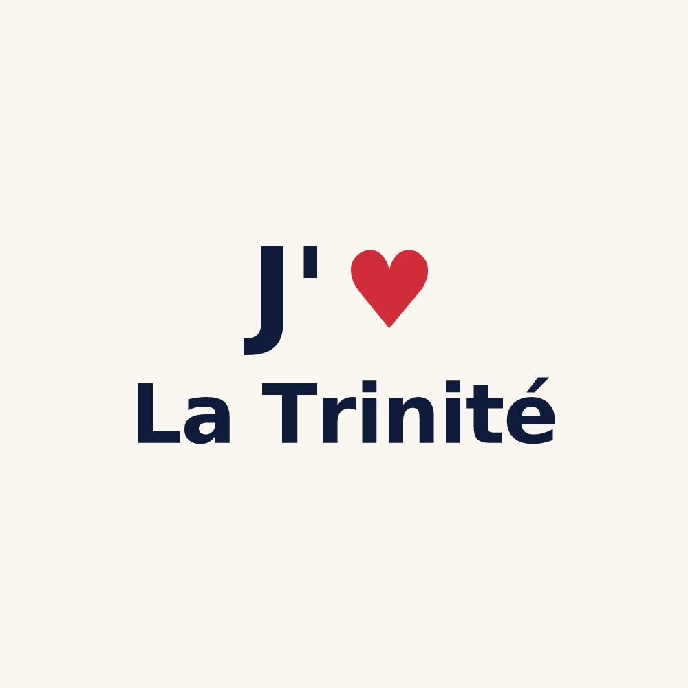 Tasse personnalisée La Trinité — design J'aime La Trinité