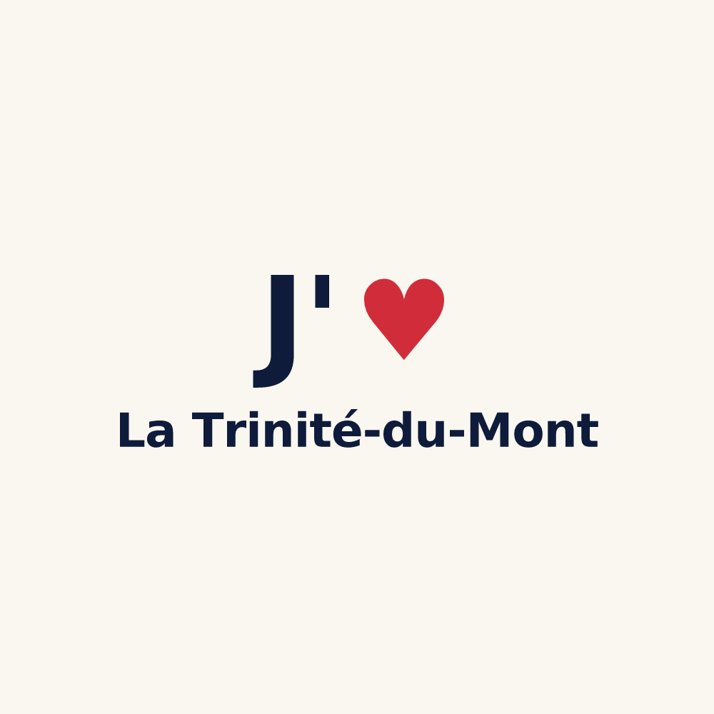 Tasse personnalisée La Trinité-du-Mont — design J'aime La Trinité-du-Mont
