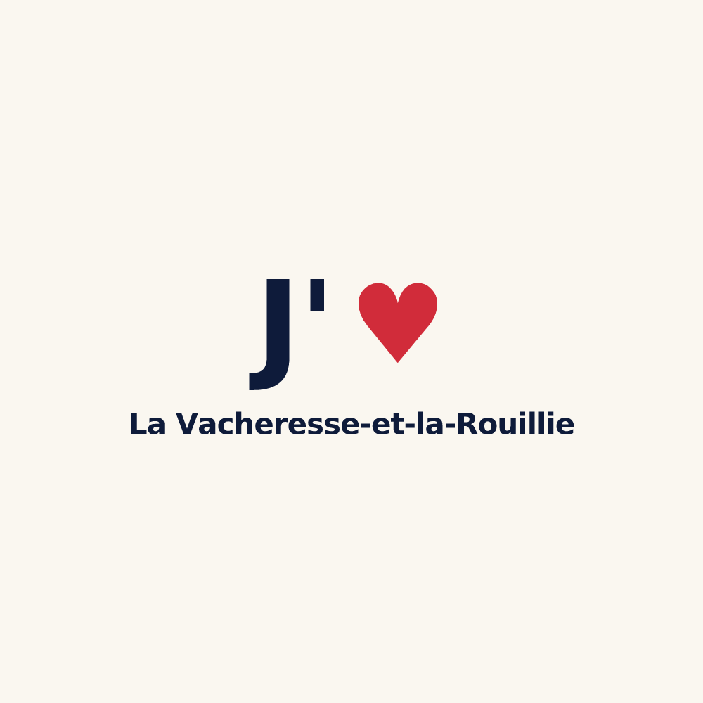 Tasse personnalisée La Vacheresse-et-la-Rouillie — design J'aime La Vacheresse-et-la-Rouillie