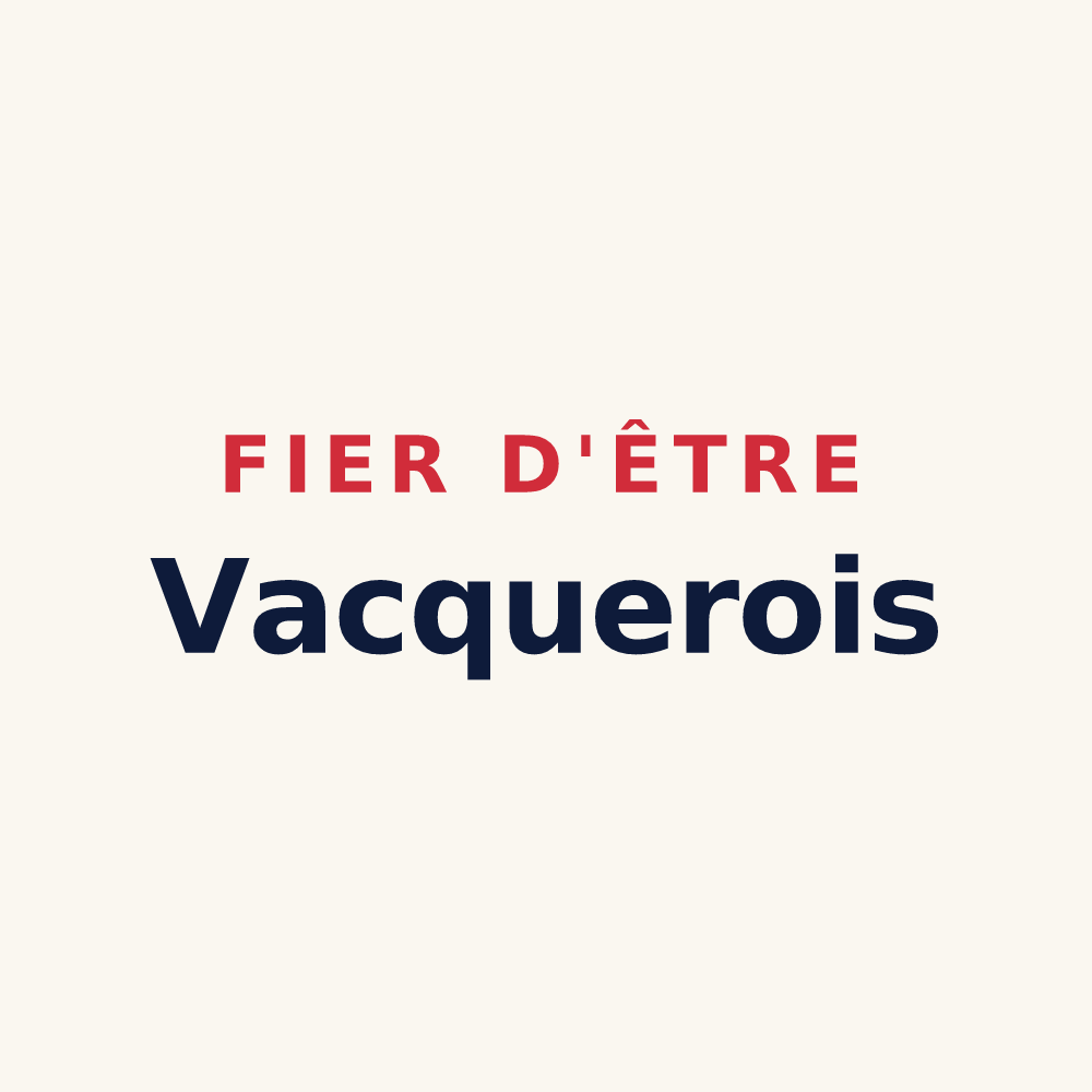 Tasse « Fier d'être Vacquerois » — design pour La Vacquerie-et-Saint-Martin-de-Castries