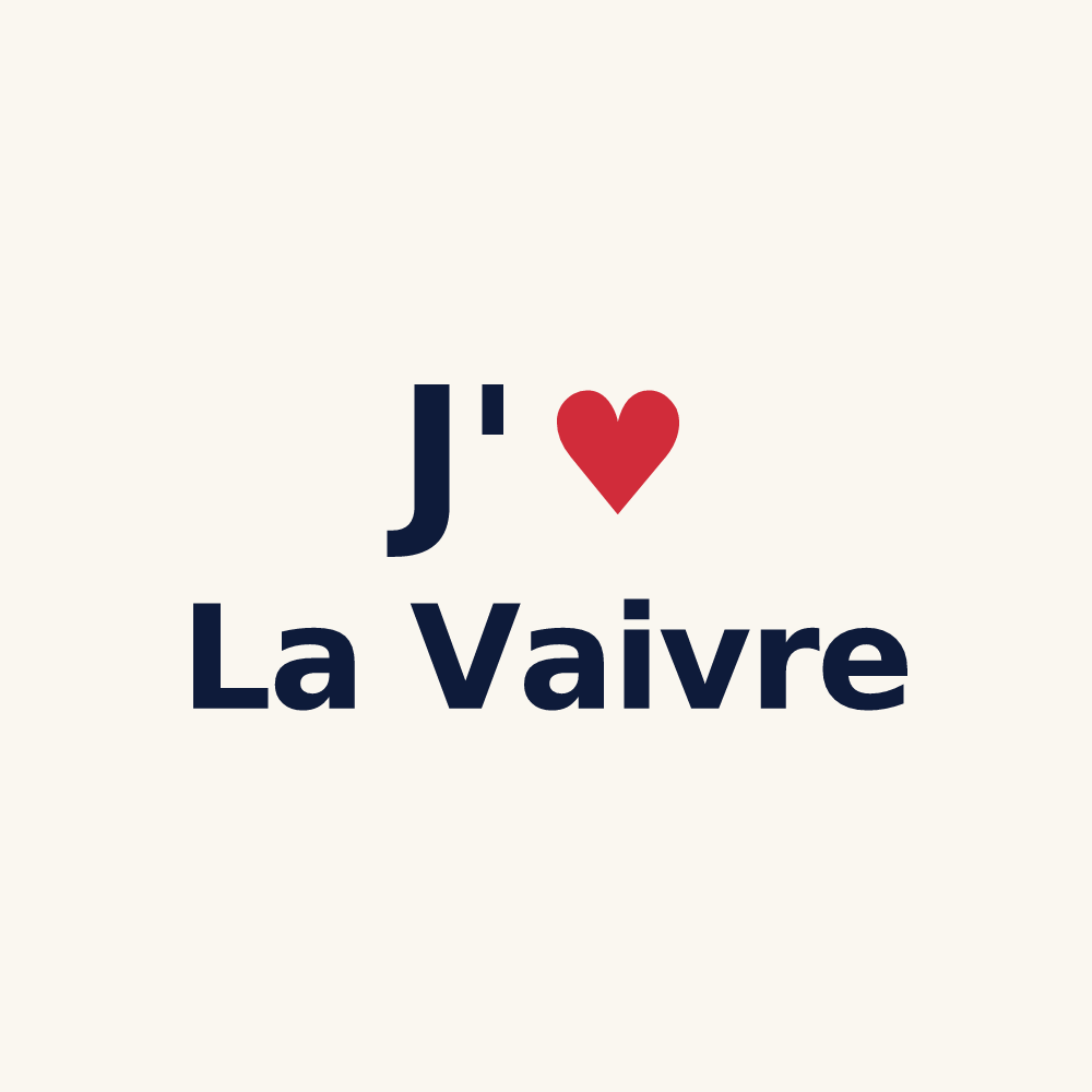Tasse personnalisée La Vaivre — design J'aime La Vaivre