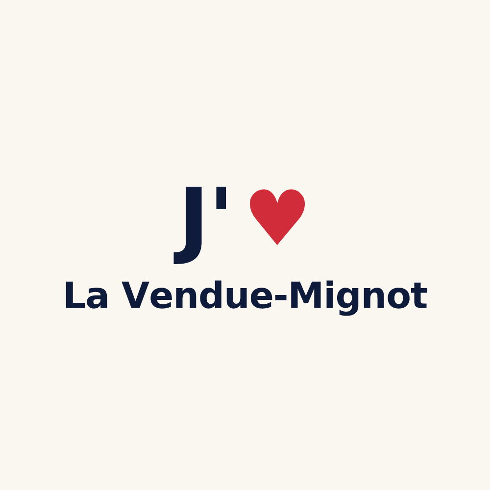 Tasse personnalisée La Vendue-Mignot — design J'aime La Vendue-Mignot