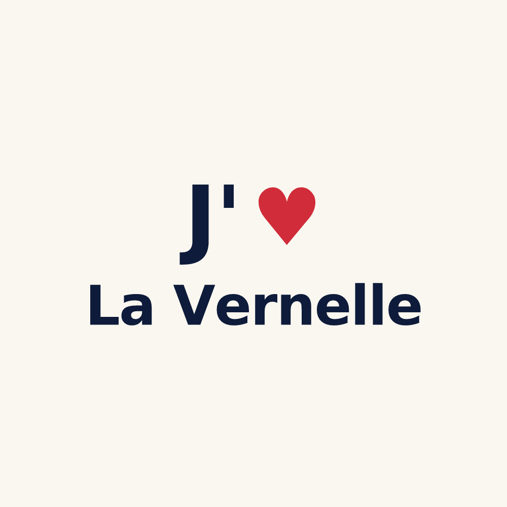 Tasse personnalisée La Vernelle — design J'aime La Vernelle