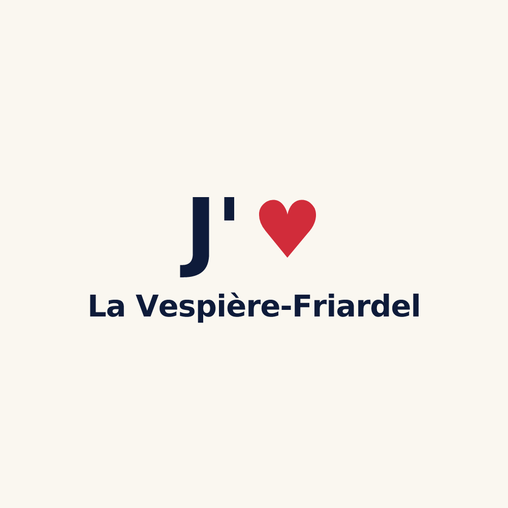 Tasse personnalisée La Vespière-Friardel — design J'aime La Vespière-Friardel