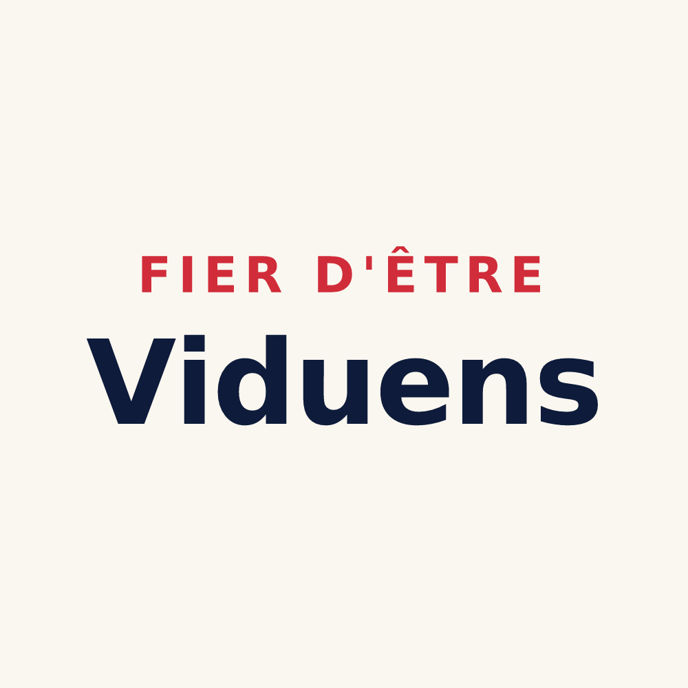 Tasse « Fier d'être Viduens » — design pour La Veuve