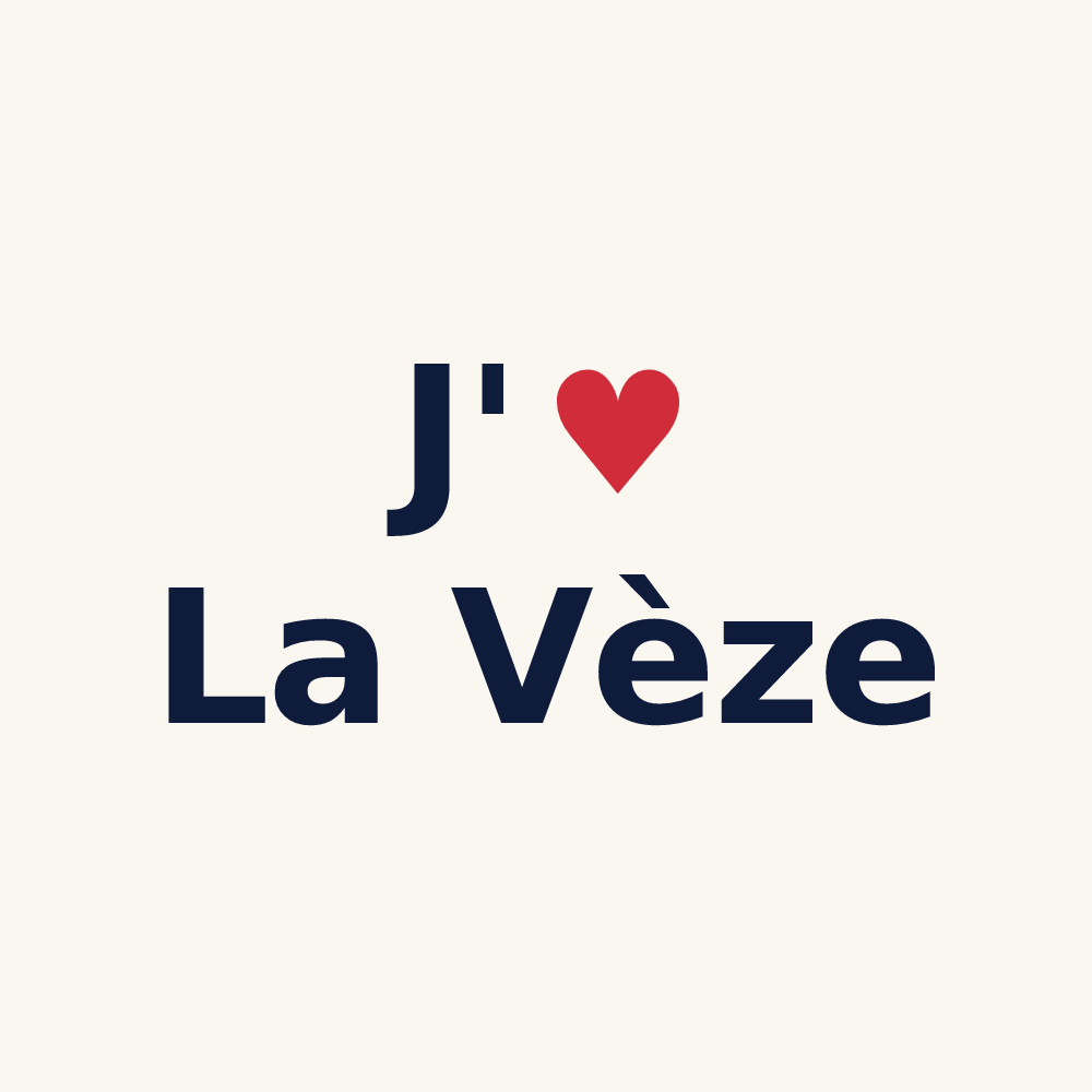 Tasse personnalisée La Vèze — design J'aime La Vèze