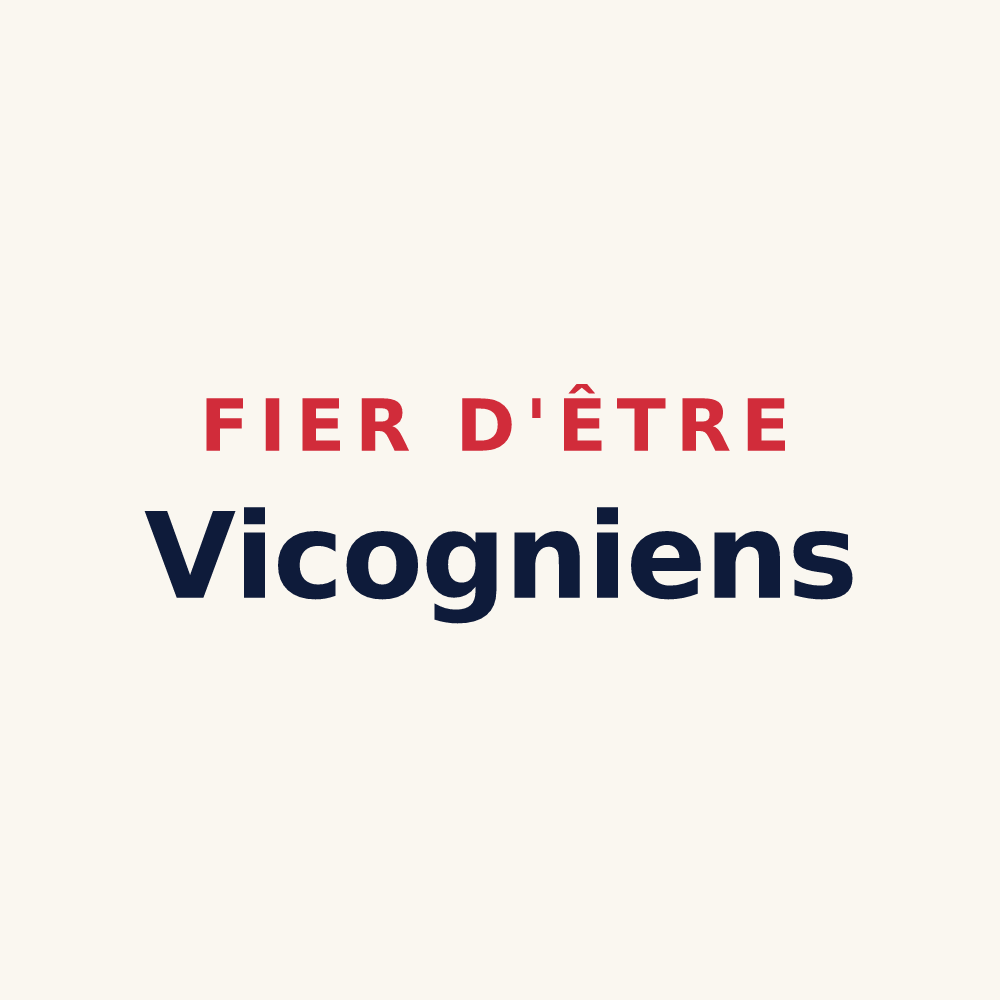 Tasse « Fier d'être Vicogniens » — design pour La Vicogne