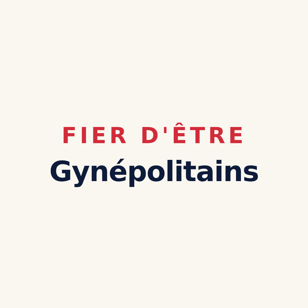 Tasse « Fier d'être Gynépolitains » — design pour La Ville-aux-Dames