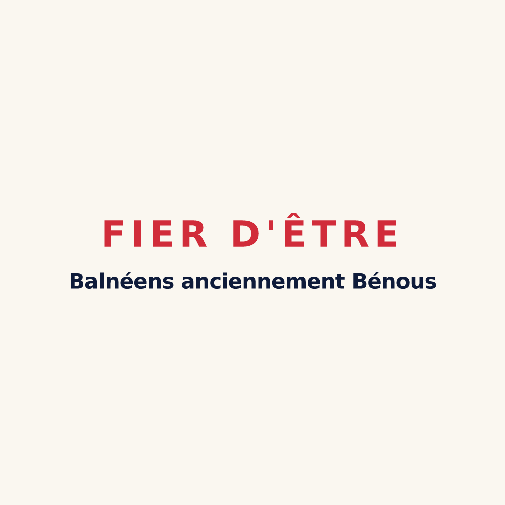Tasse « Fier d'être Balnéens anciennement Bénous » — design pour La Vôge-les-Bains