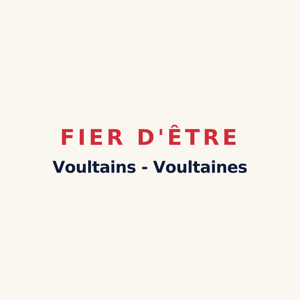 Tasse « Fier d'être Voultains - Voultaines » — design pour La Voulte-sur-Rhône