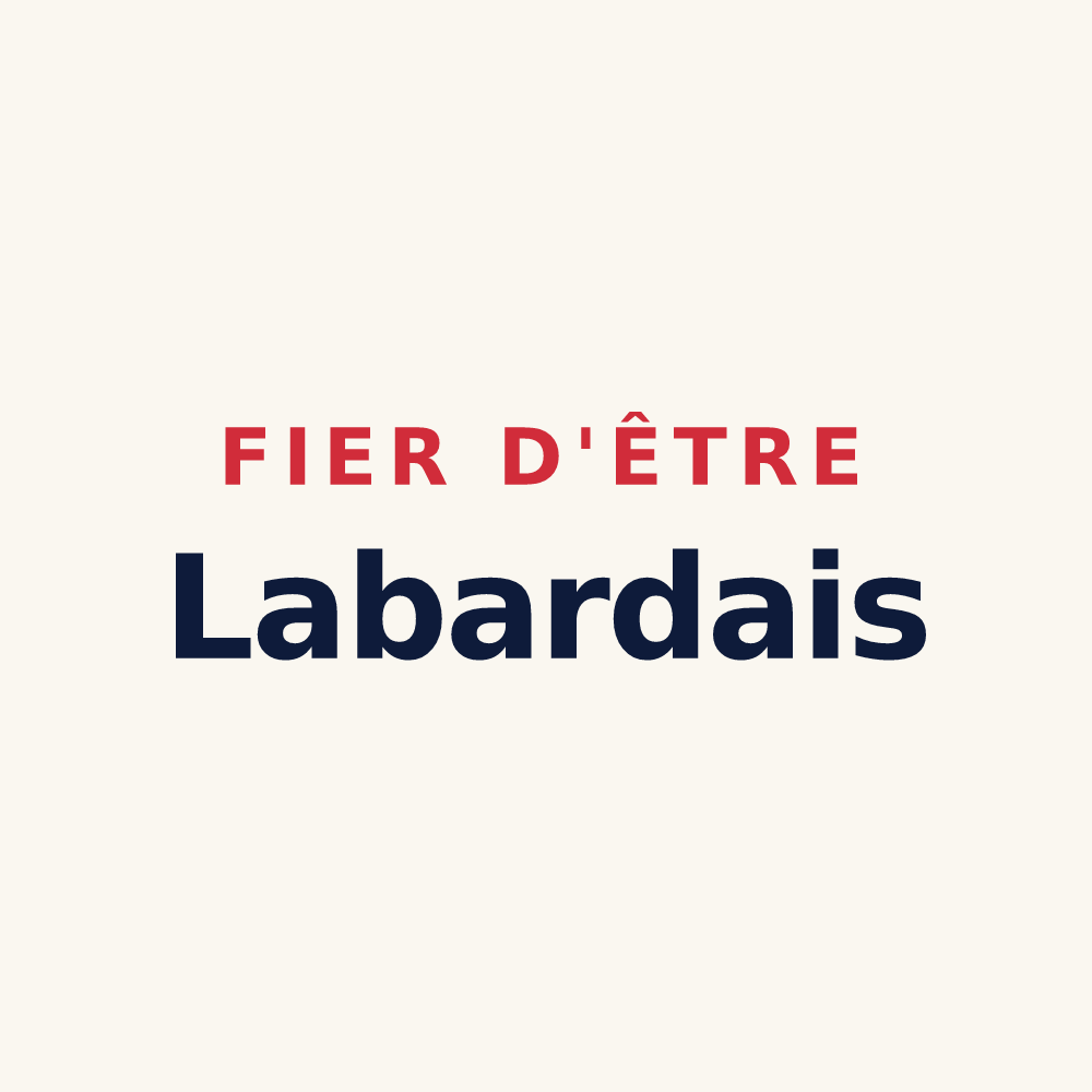 Tasse « Fier d'être Labardais » — design pour Labarde