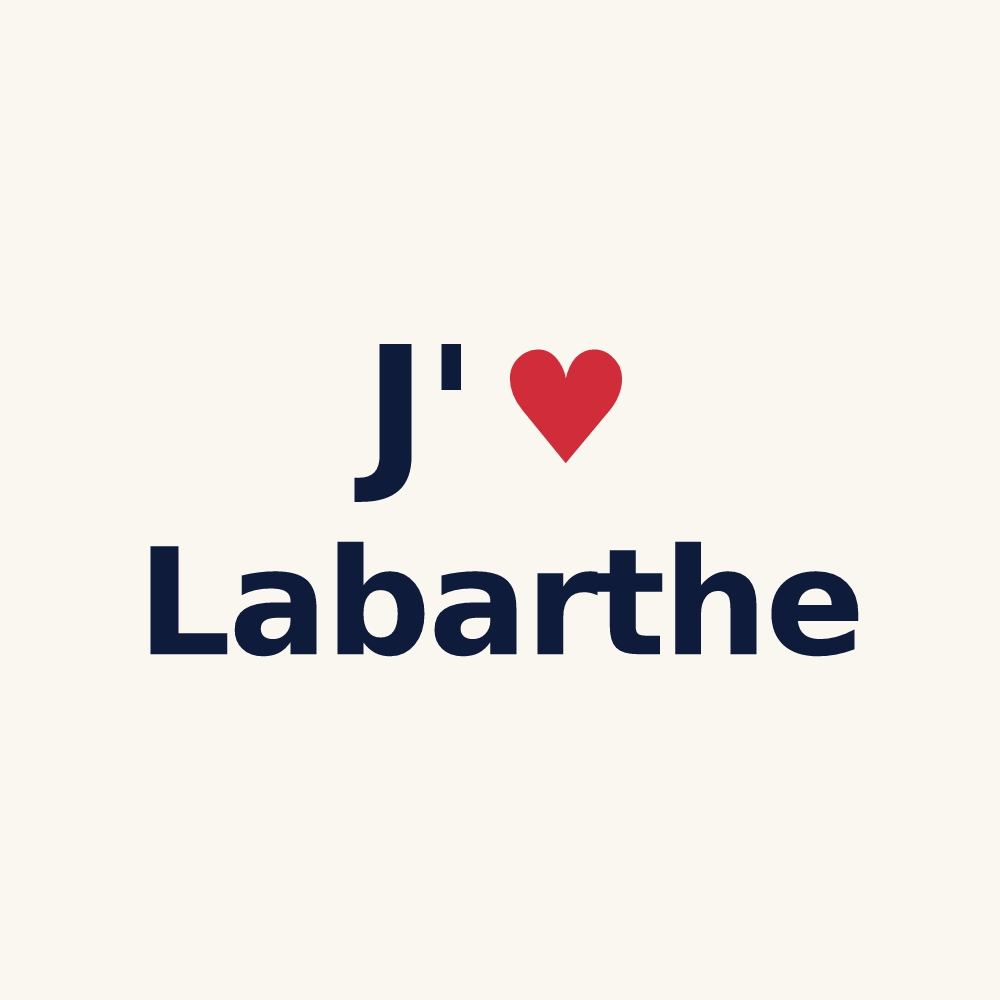 Tasse personnalisée Labarthe — design J'aime Labarthe