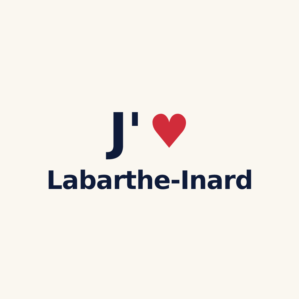 Tasse personnalisée Labarthe-Inard — design J'aime Labarthe-Inard