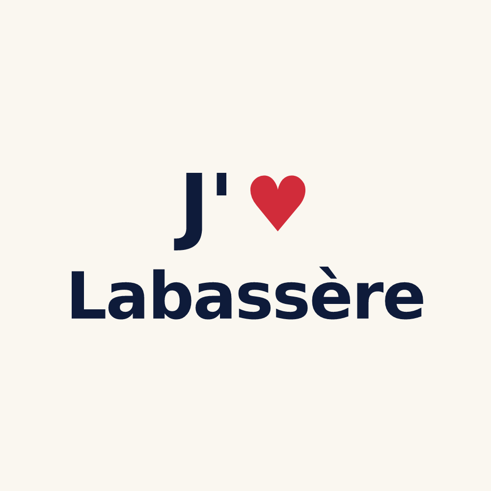 Tasse personnalisée Labassère — design J'aime Labassère